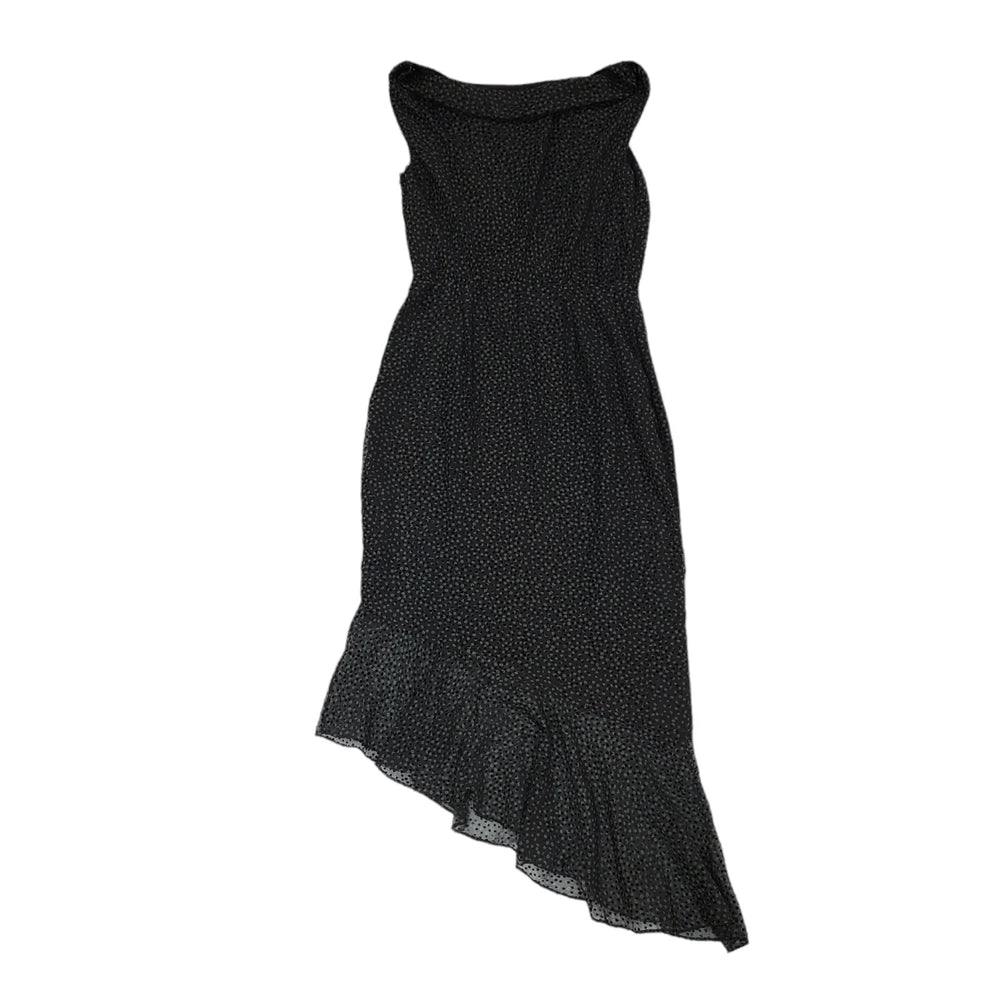 Phase Eight Black Green Dotty Maxi Evening Formal Dress Women's UK 12 BNWT BB402