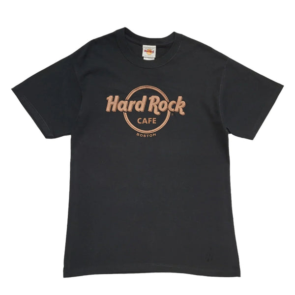 Hard Rock Cafe Boston Black Vintage 90s Short Sleeve T-Shirt Uk Men's M