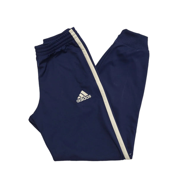 Adidas Blue White Trim Skinny Cuffed Tracksuit Bottoms Men's uk S W30 L32 H549