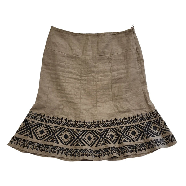 Your Sixth Sense Vintage 90's Brown Midi Skirt Womens UK Size 12 W32