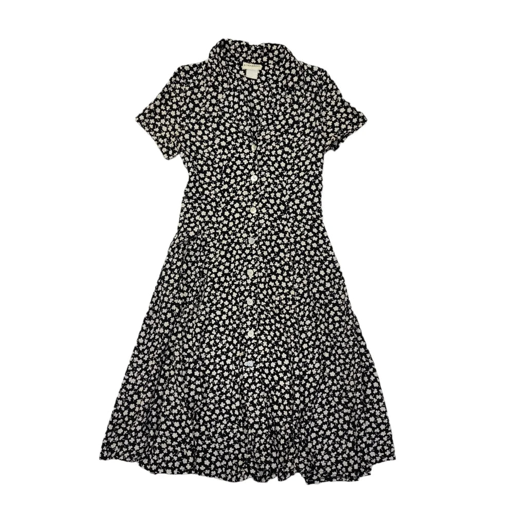 90s Vintage Romazzin Buttoned Daywear Dress Women's Size M 10