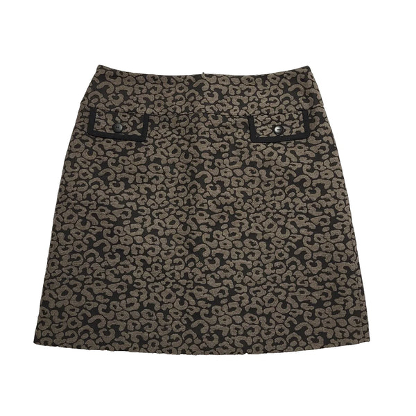 Laura Ashley Grey Abstract Back Zip Skirt Uk Women's Size 14 BB947