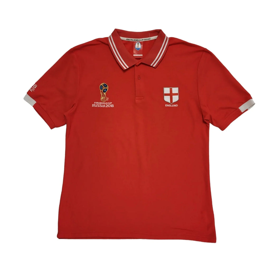 2018 Fifa World Cup Russia Red  Short Sleeve Polo ShirtMen's UK Size Large CC925