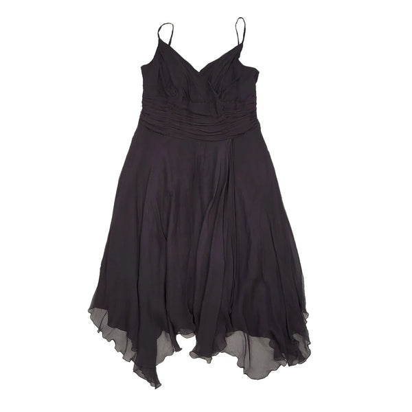 Monsoon Black Strappy Evening Formal Dress Women's UK 18 BNWT H843