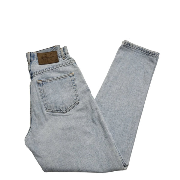 Calvin Klein Vintage 80's Light Blue Tapered Jeans Womens UK Size 6-8 W26 L30