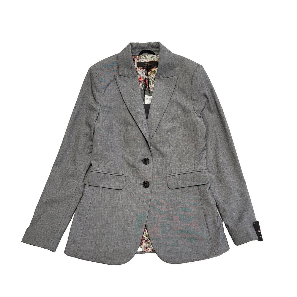 Next Tailoring Grey Suit Blazer Jacket Uk Women's Size 8 Bnwt L674