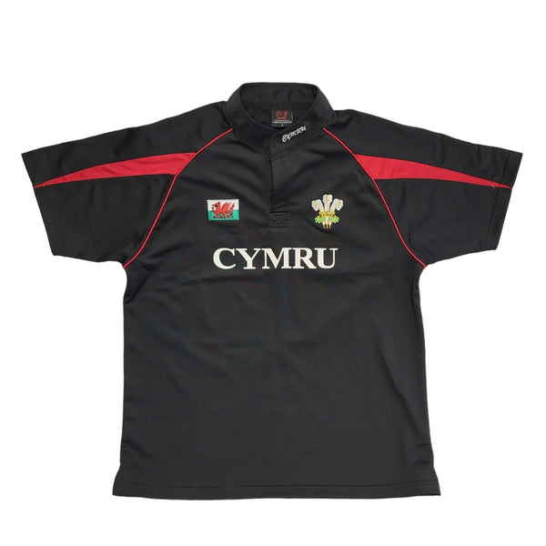 Manav Black Welsh Rugby Shirt Mens UK Size L BNWT DD992
