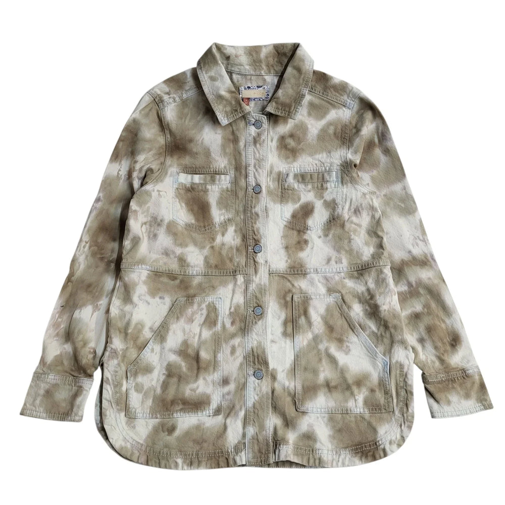 Anthropologie Denim Jacket Bnwt Y2k Beige UK Women's Size S