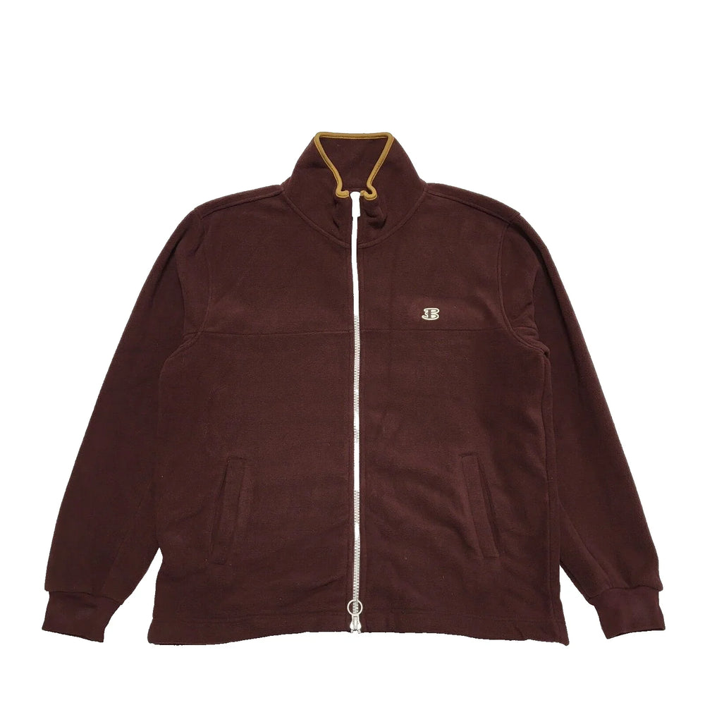 Ben Sherman Burgundy Zipped Fleece Hiking Walking Jacket UK Men's Size L K884