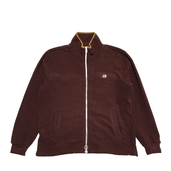 Ben Sherman Burgundy Zipped Fleece Hiking Walking Jacket UK Men's Size L K884