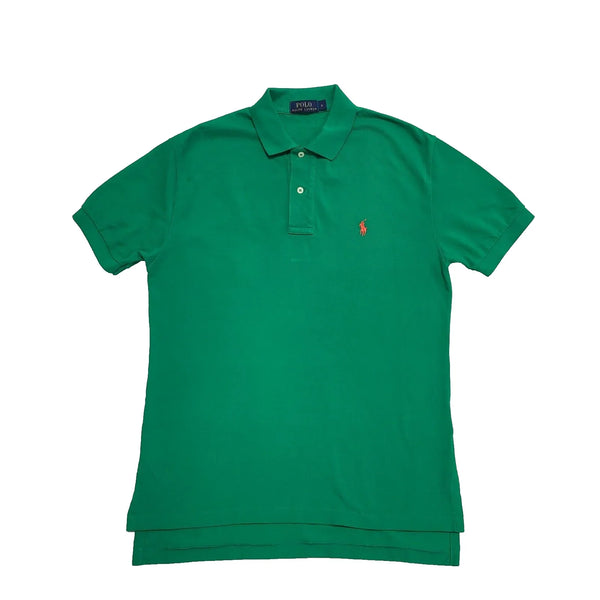 Polo Ralph Lauren Green Loose Fit Short Sleeve Polo Shirt Uk Men's S K788