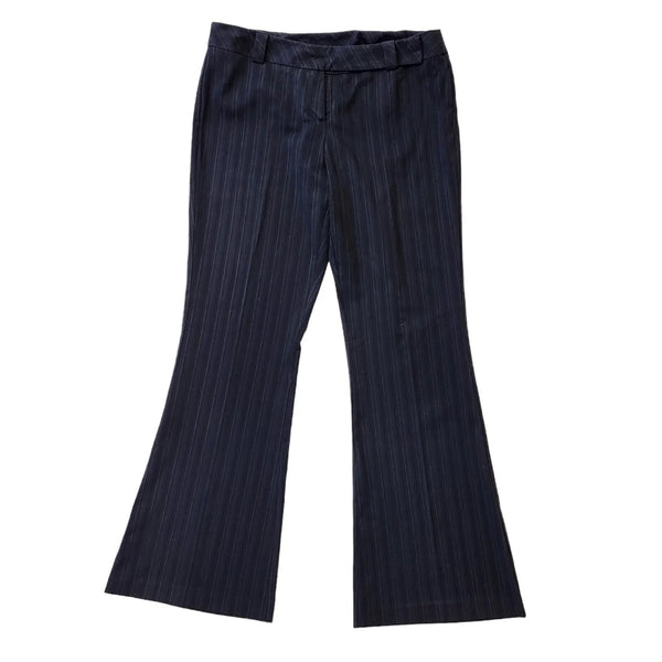 Bay Black Y2K Vintage Striped Bootcut Trousers Women's Size 14 W32 L31