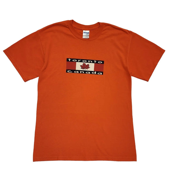Canada Toronto Gildan Orange Vintage 90s Short Sleeve T-Shirt Uk Men's M