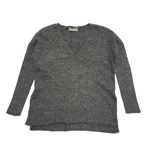 Babaton Grey V-Neck Wool Blend Knit Jumper Women's uk XS H480