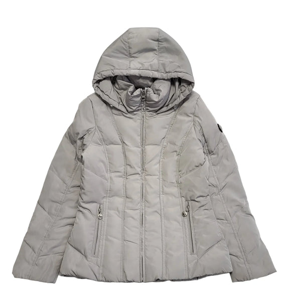 Calvin Klein Grey Zipped Hooded Jacket Uk Women's Size XS CC638