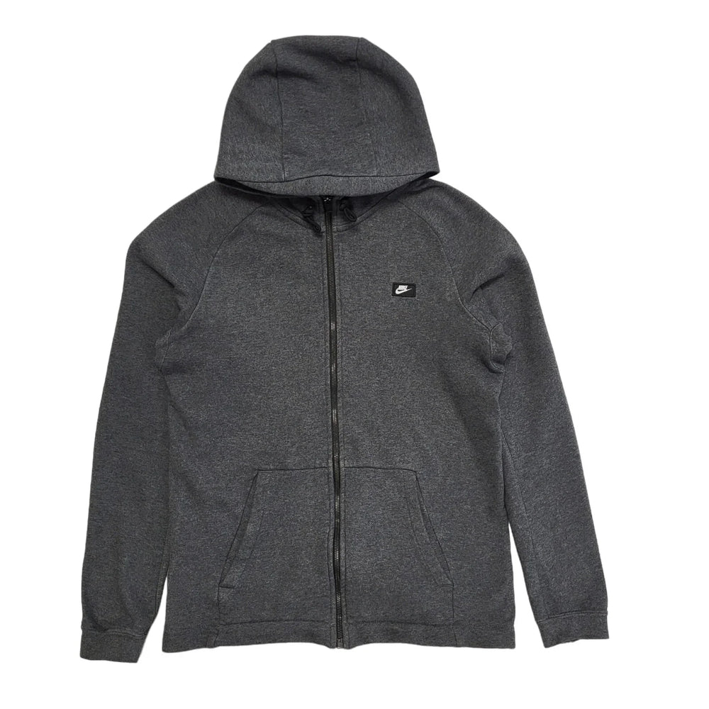 Nike Grey Zipped Sweatshirt Hoodie Uk Men's Size Medium DD942