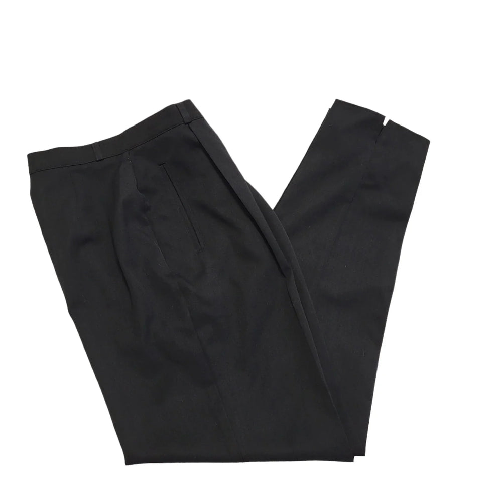 Marks & Spencer 90s Black Tapered Trousers Uk Women's 12 W30 L29