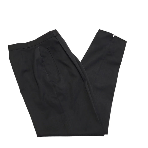 Marks & Spencer 90s Black Tapered Trousers Uk Women's 12 W30 L29
