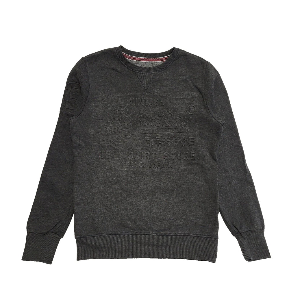 Superdry London Spirit Grey Long Sleeve Sweatshirt Men's  UK S EU 46 K334