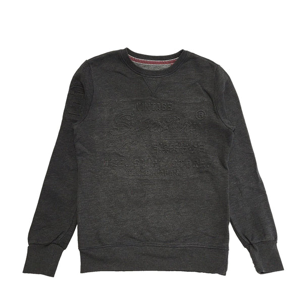 Superdry London Spirit Grey Long Sleeve Sweatshirt Men's  UK S EU 46 K334