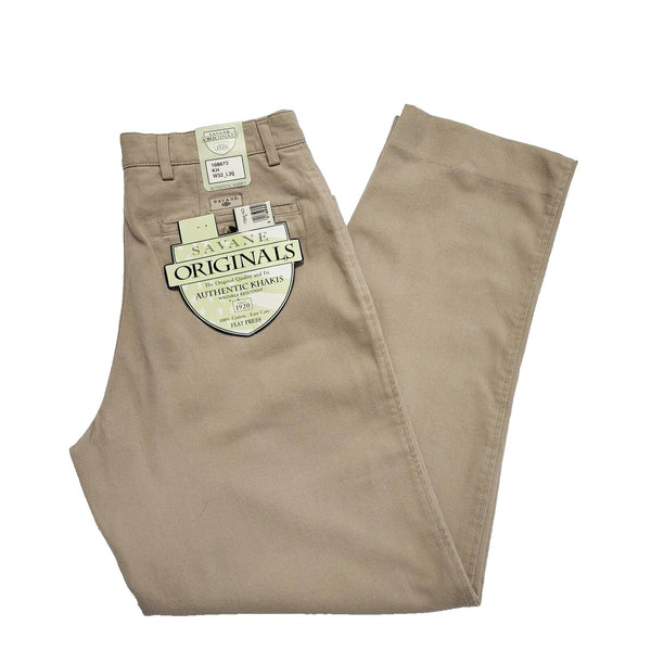 Savane Khaki Straight Leg Khakis Trousers Uk Men's M W32 L30 Bnwt L153