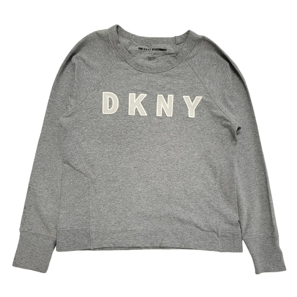 DKNY Grey Round Neck Sweatshirt Uk Women's Size Small DD947