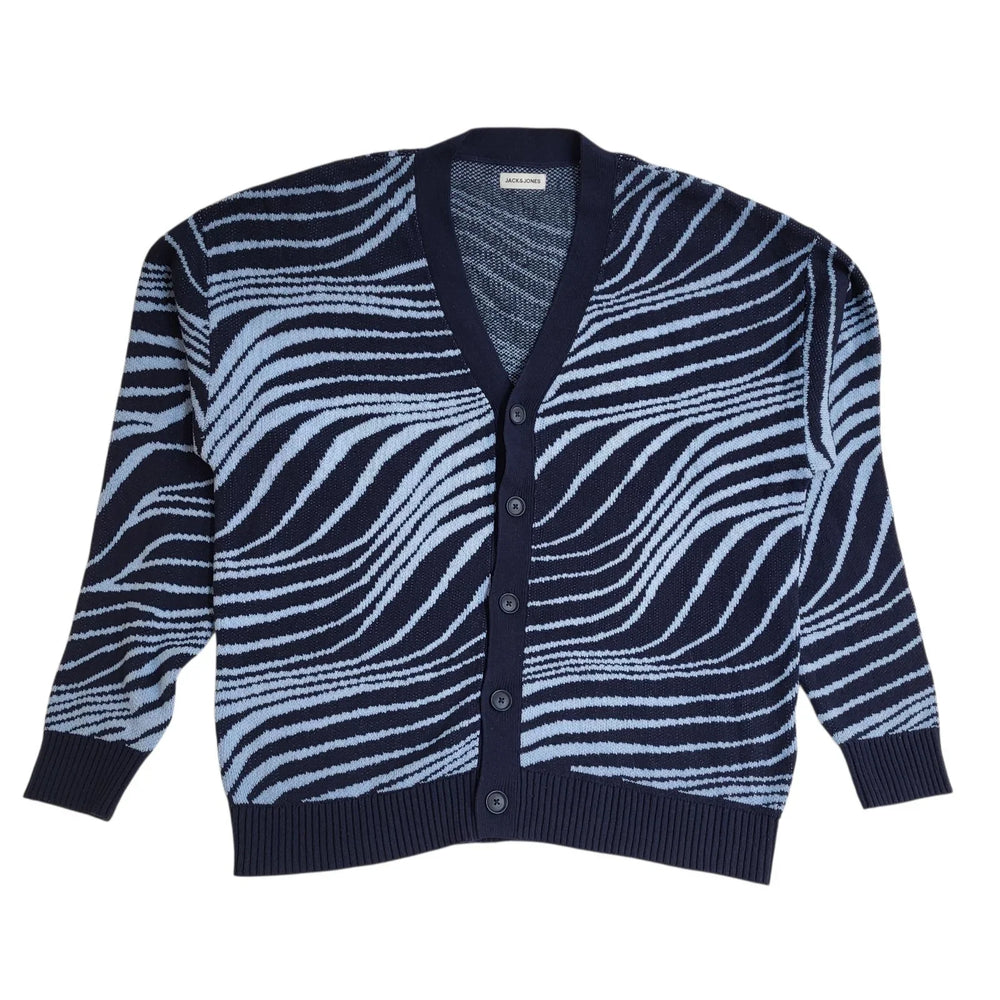 Jack & Jones Cardigan Vintage Y2K Blue UK BNWT Men's Size 2XL
