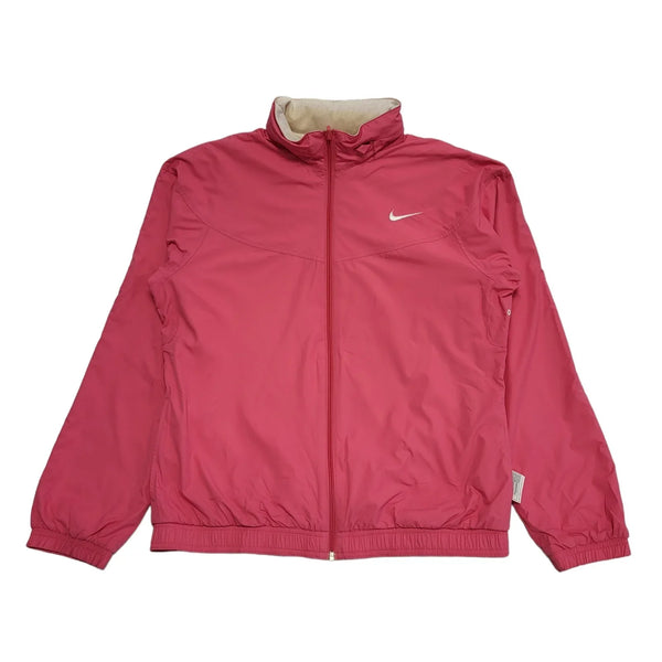 Nike Pink White Reversible Lightweight Sports Jacket Women's  UK 12 L H361