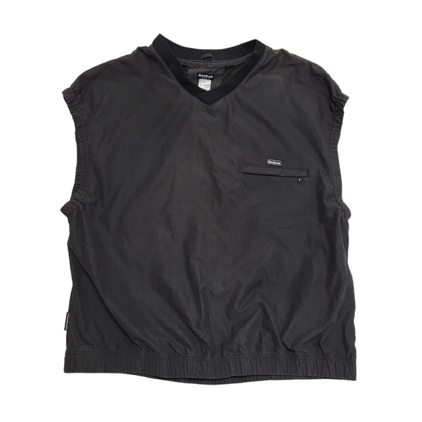 Reebok Black V-Neck Sleeveless Sports Top Men's uk xL eu 56 H438