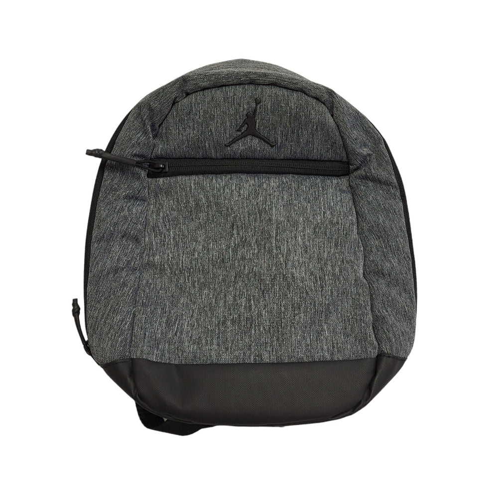 Air Jordan Grey Canvas Shoulder/Backpack Bag Uk Kids Size 12" x 11"