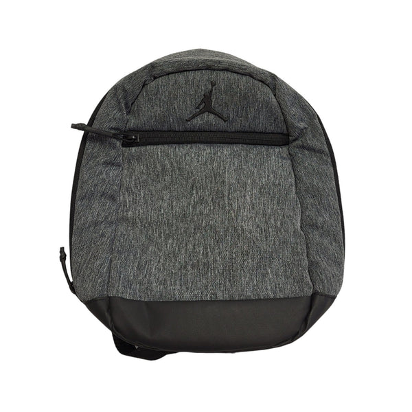 Air Jordan Grey Canvas Shoulder/Backpack Bag Uk Kids Size 12" x 11"