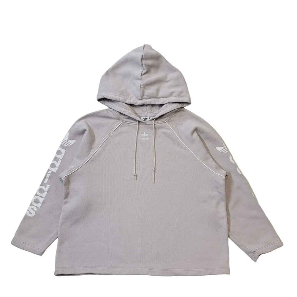 Adidas Light Purple Over-sized Hooded Drawstring Sweatshirt Women's L 12 G781
