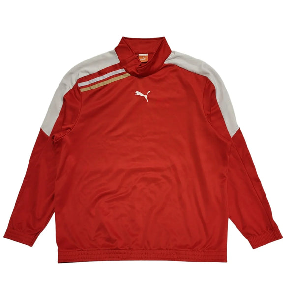 Puma Red & White Long Sleeve Activewear Top Uk Men's Size 2XL CC931