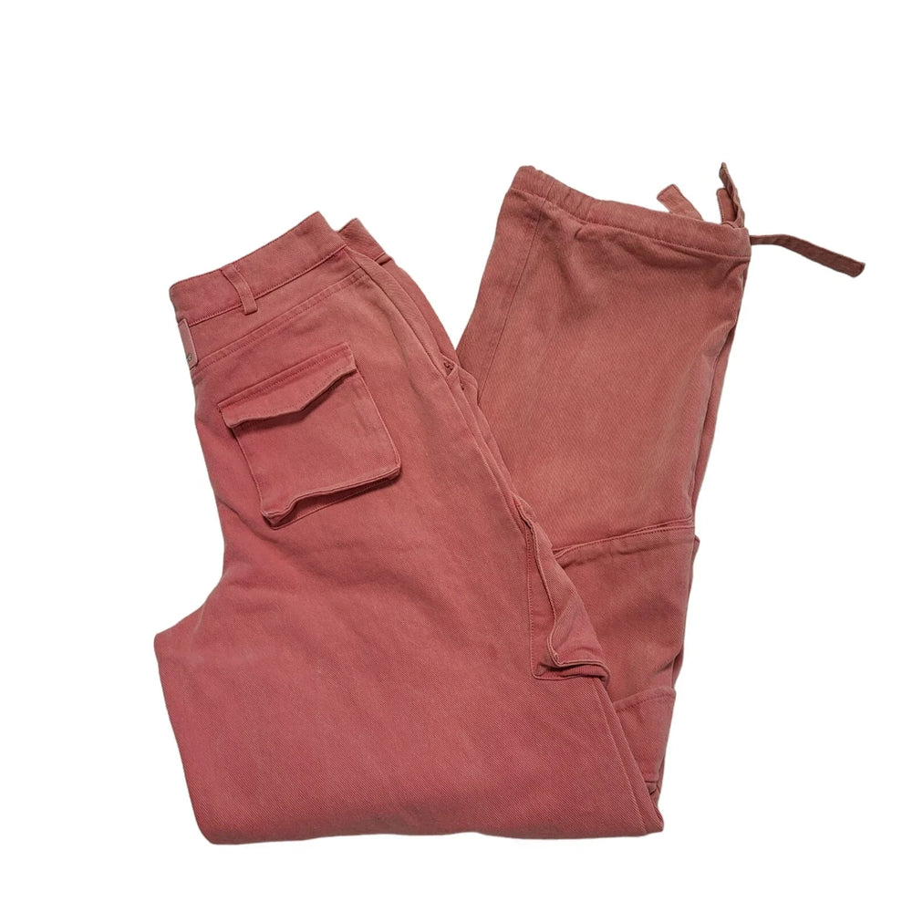 Maniere De Voir Pink Cargo Denim Jeans UK Women's 10 W28 L32 DD731