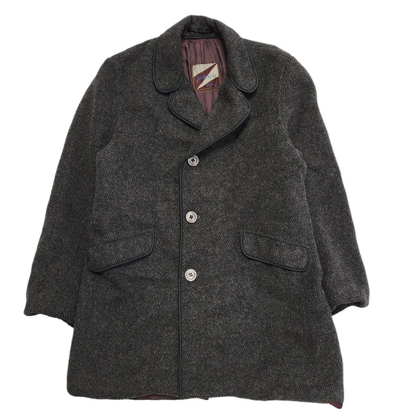 Jackson 90s Dark Grey Wool Coat Men's Size Medium