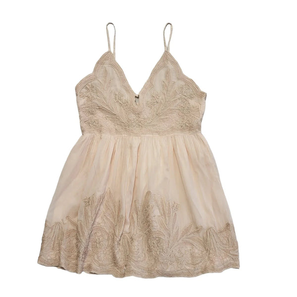 Karen Millen Pink Tape Applique Cami Dress Uk Women's Size 16 Bnwt DD884