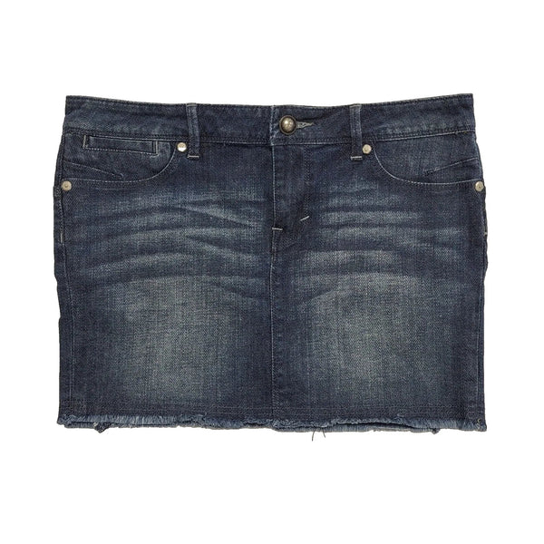 DKNY Vintage 90's Blue Short Denim Skirt Womens UK 12 W30