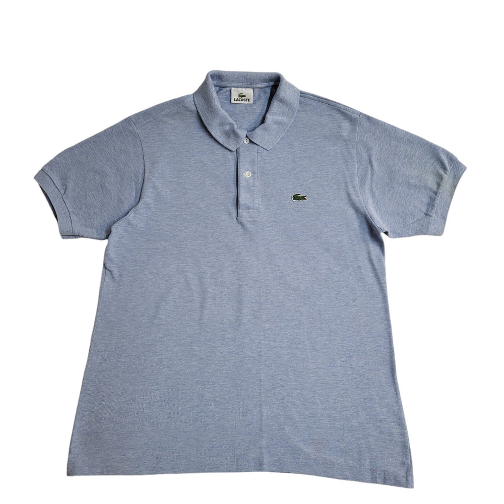 Lacoste 90s Blue Short Sleeve Slim Fit Polo Shirt Men's Size L