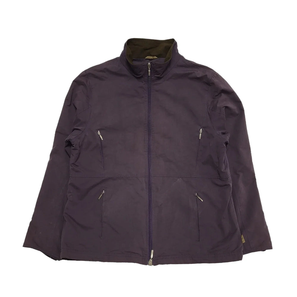 Barbour Purple Zip Fitted Microfibre Collared Jacket UK Women's 16 K553