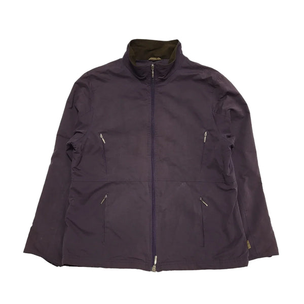 Barbour Purple Zip Fitted Microfibre Collared Jacket UK Women's 16 K553