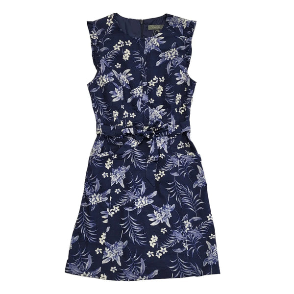 Oasis Blue Floral Sleeveless Day Wear Dress Uk Women's Size 10 Bnwt DD858