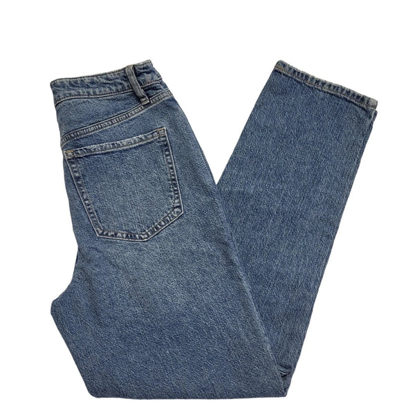 R Jeans Blue High Rise Blue Mom Jeans Women's BNWT UK Size 8-10 W27 L29 EE6