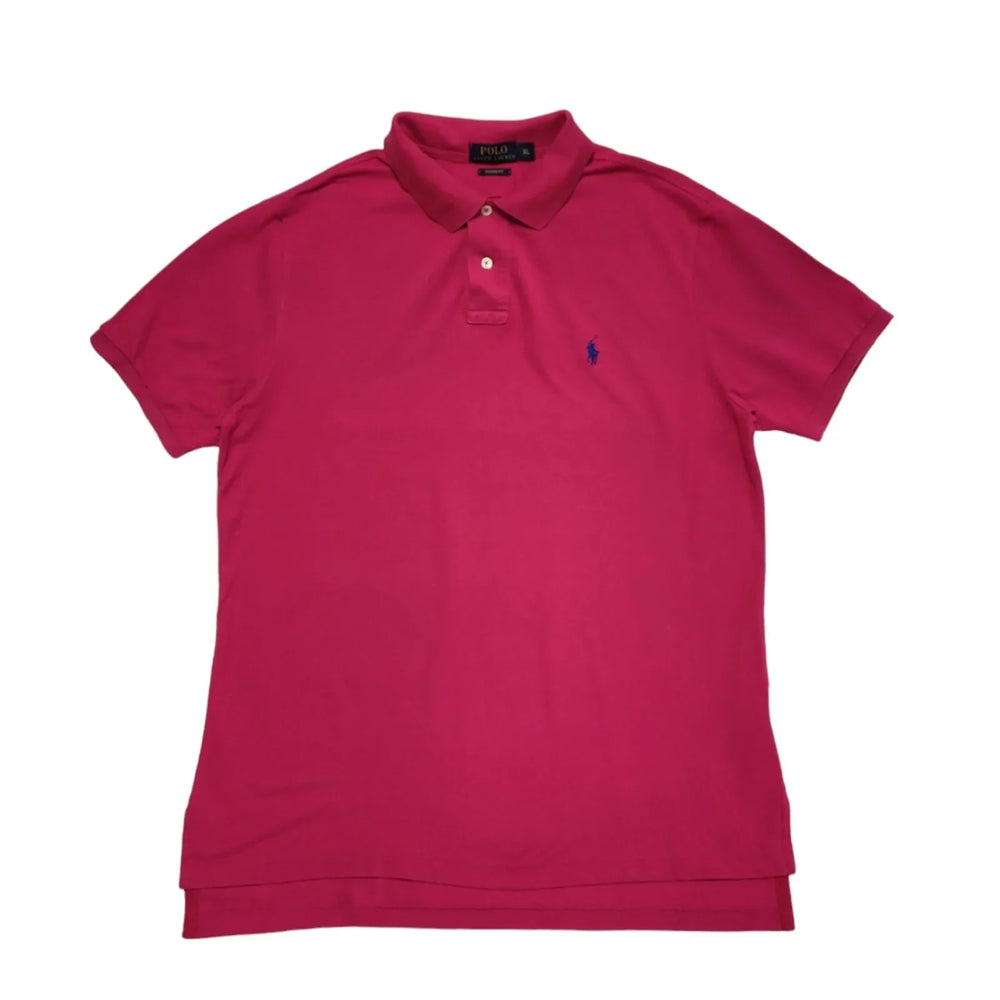 Polo Ralph Lauren Y2K Pink Short Sleeve Custom Fit Polo Shirt Men's Size XL