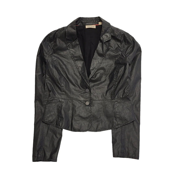 DNKY Jeans Black Denim Look Jacket UK Women's Medium K147