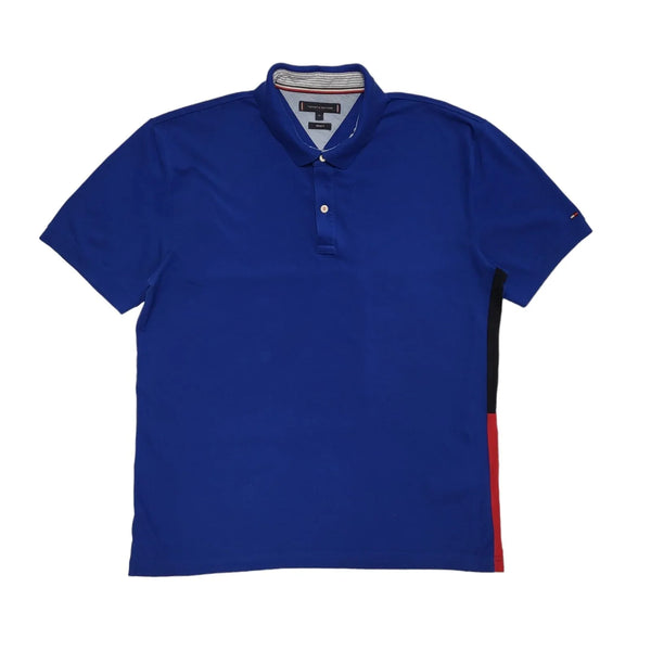 Tommy Hilfiger Polo Shirt Blue Short Sleeve Mens Size UK XL DD61