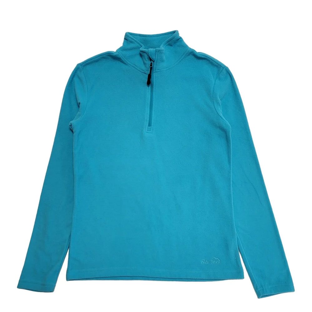 Peter Storm Blue 1/4 Zip Fleece Base Layer Women's UK Size 12 BB33