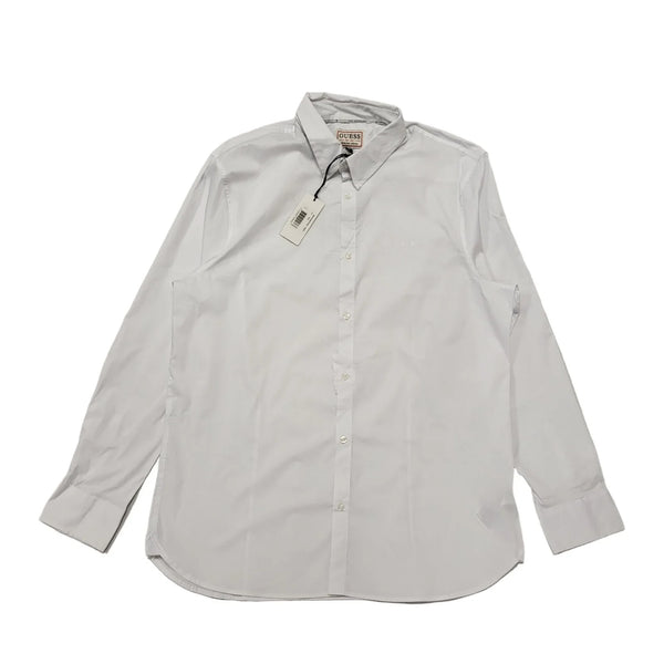 Guess Shirt BNWT White Solid Slim Fit Mens Size 2XL BB430