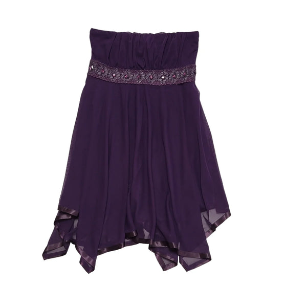 West One Next Vintage 90s Purple Dress Uk Women's Size 12 W30