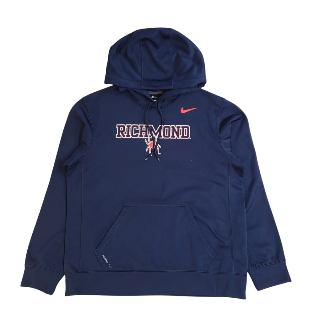 Nike Blue Therma-Fit Richmond Long Sleeve Y2K Hoodie UK Men's Size L
