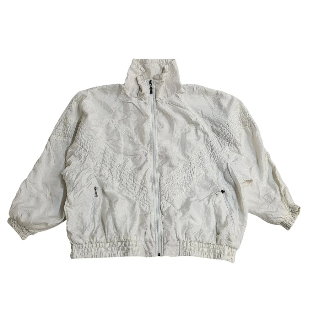 Rodeo Vintage 80s White Shell Jacket Uk Women's Size 18